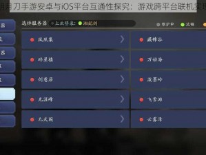 天涯明月刀手游安卓与iOS平台互通性探究：游戏跨平台联机实现解析