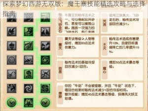 探索梦幻西游无双版：魔王寨技能精选攻略与选择指南