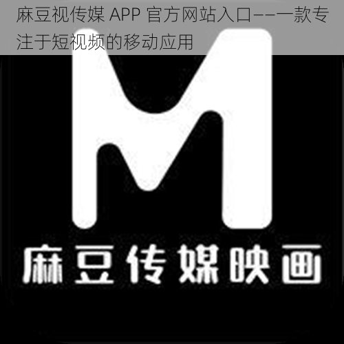 麻豆视传媒 APP 官方网站入口——一款专注于短视频的移动应用