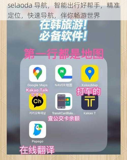 selaoda 导航，智能出行好帮手，精准定位，快速导航，伴你畅游世界