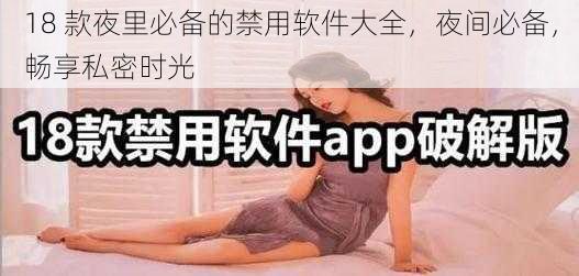 18 款夜里必备的禁用软件大全，夜间必备，畅享私密时光