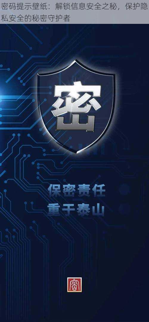 密码提示壁纸：解锁信息安全之秘，保护隐私安全的秘密守护者