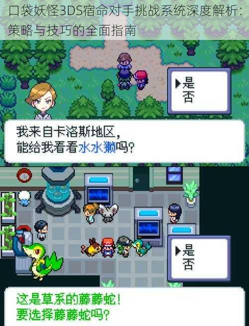 口袋妖怪3DS宿命对手挑战系统深度解析：策略与技巧的全面指南