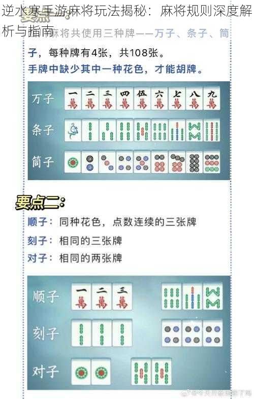 逆水寒手游麻将玩法揭秘：麻将规则深度解析与指南