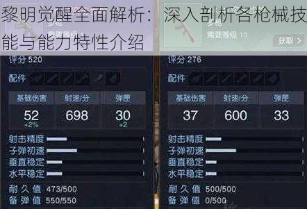 黎明觉醒全面解析：深入剖析各枪械技能与能力特性介绍