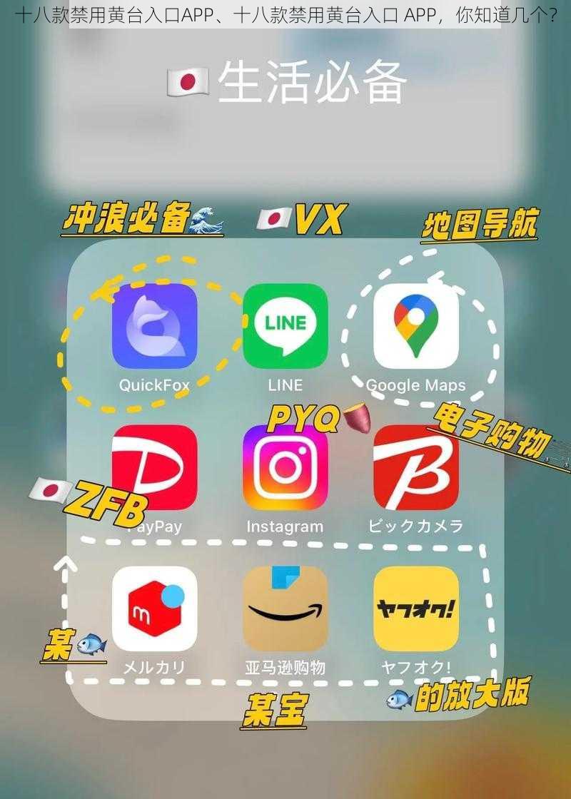 十八款禁用黄台入口APP、十八款禁用黄台入口 APP，你知道几个？