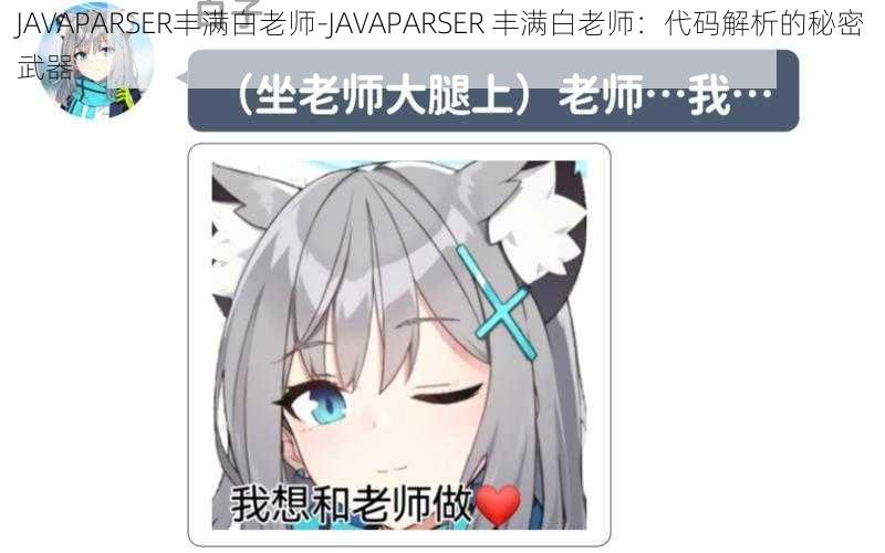 JAVAPARSER丰满白老师-JAVAPARSER 丰满白老师：代码解析的秘密武器