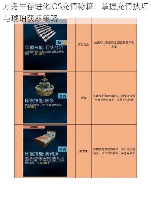 方舟生存进化iOS充值秘籍：掌握充值技巧与琥珀获取策略