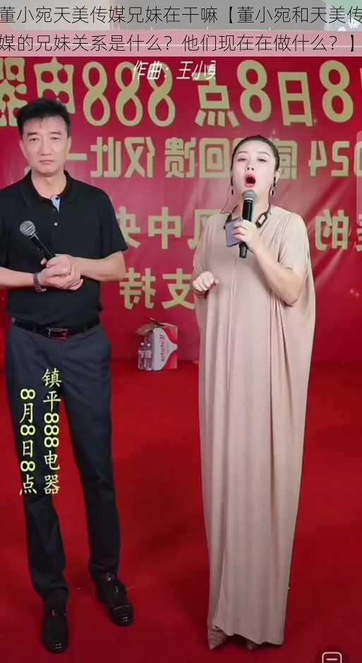 董小宛天美传媒兄妹在干嘛【董小宛和天美传媒的兄妹关系是什么？他们现在在做什么？】