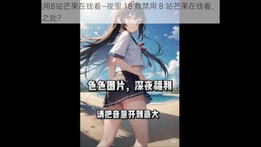 夜里18款禁用B站芒果在线看—夜里 18 款禁用 B 站芒果在线看，这些视频有何不可告人之处？