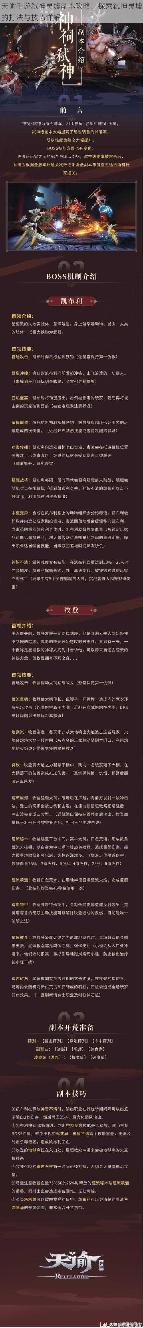 天谕手游弑神灵墟副本攻略：探索弑神灵墟的打法与技巧详解