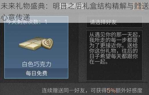 未来礼物盛典：明日之后礼盒结构精解与赠送心意传递