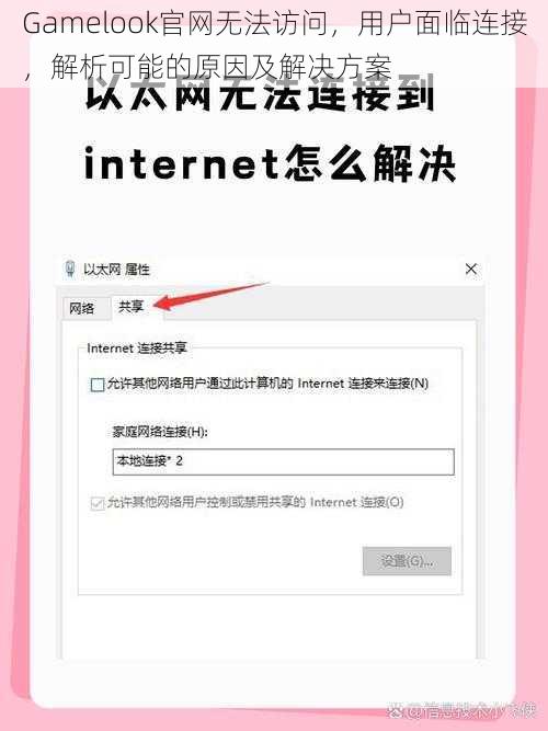 Gamelook官网无法访问，用户面临连接，解析可能的原因及解决方案